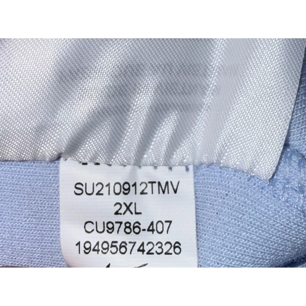 Nike Dri-FIT Mens 2XL Light Blue Long Sleeve Training Shirt Sweatshirt Golf Crew